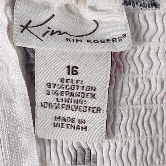 Kim Rogers Sleeveless Polka Dot Cotton Midi Dress With Stretchy Back. Size 16 - Picture 8 of 9